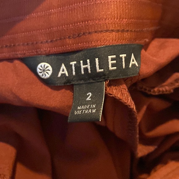 Athleta maroon wide leg pants - Picture 3 of 3
